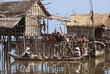 rural settlement in Cambodia